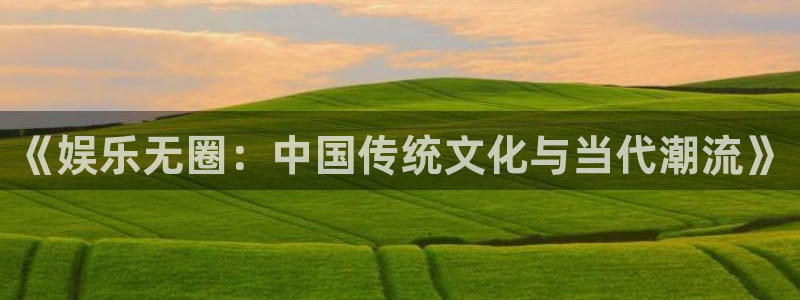 星辉平台的平台：《娱乐无圈：中国传统文化与当代潮流》